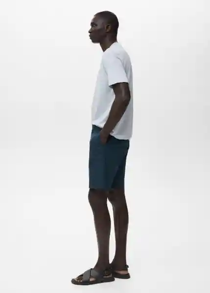 Bermuda Gracia Navy Talla 42 Hombre Mango