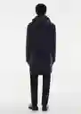 Abrigo Parka Edgy Navy Talla L Hombre Mango