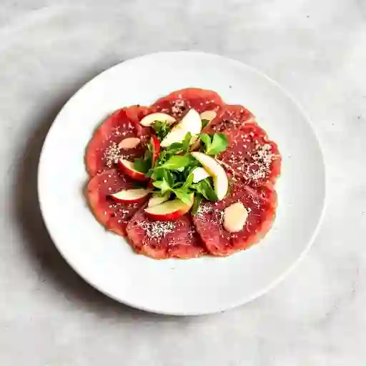 Carpaccio De Res, Manzanas Y Rugula