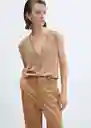 Chaleco Lucca Camel Talla S Mujer Mango