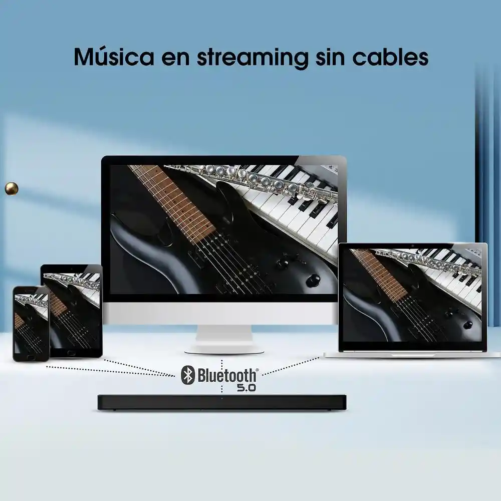 Barra de Sonido Hisense Hs 120 W 2.0 Sound Bar 205 Negro