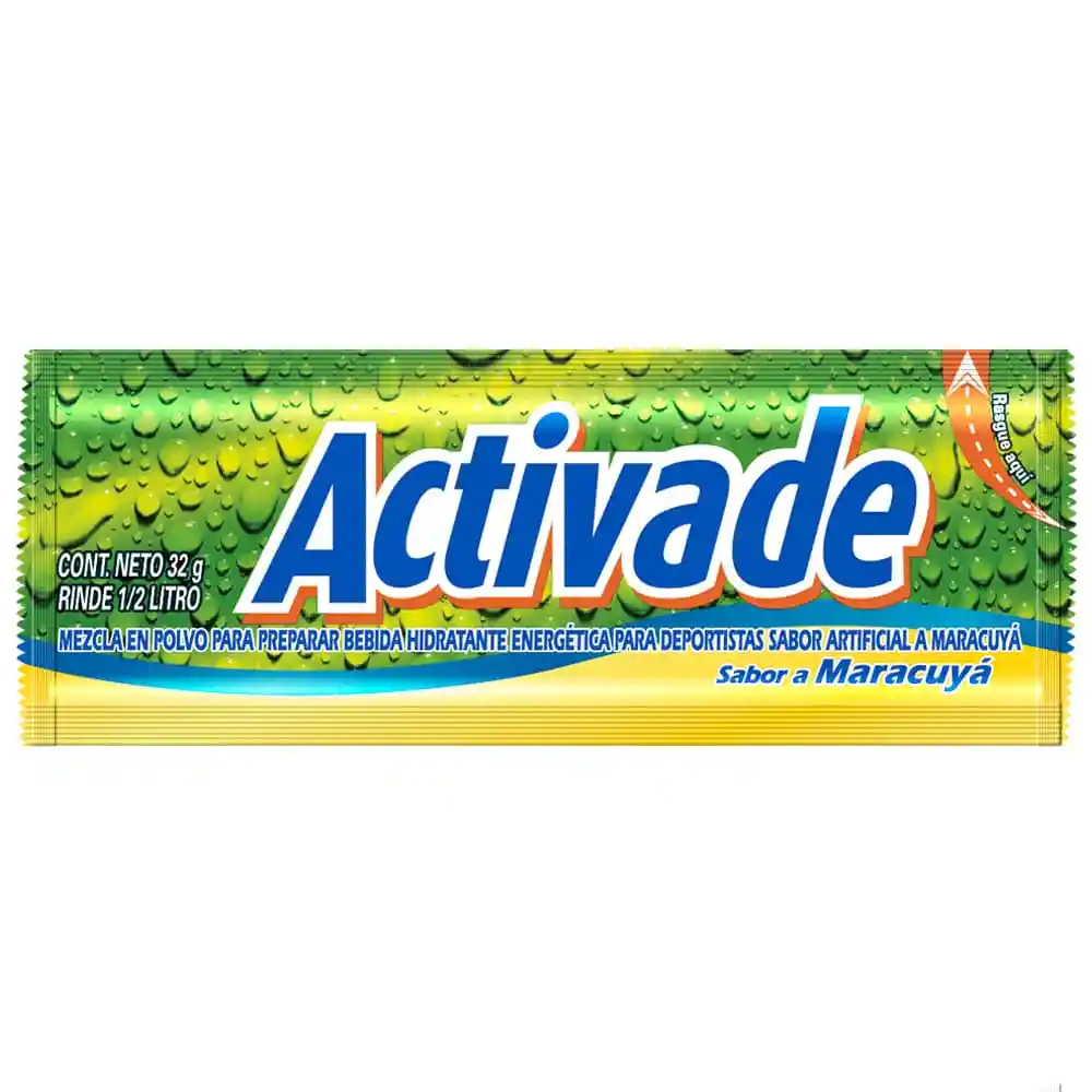 Activade Bebida Hidratante en Polvo Sabor Maracuyá