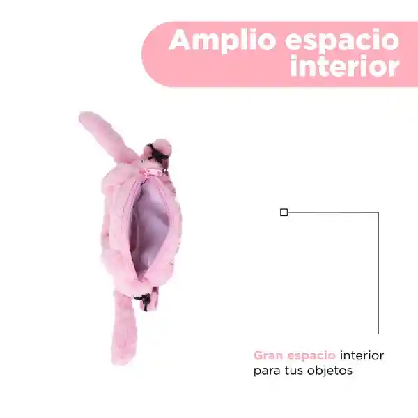 Bolsa Crossbody de Peluche Con Forma Cabeza Ángel Serie Miniso