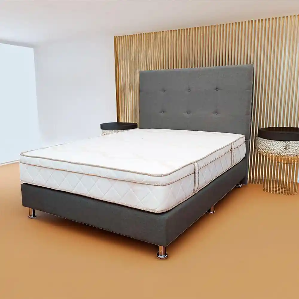 Colchón + 2 Almohadas Romance Relax Doble (140 X 190 Cm) Prana Premium Resortado Semifirme