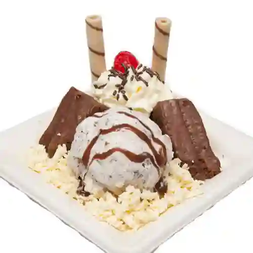 Brownie con Helado