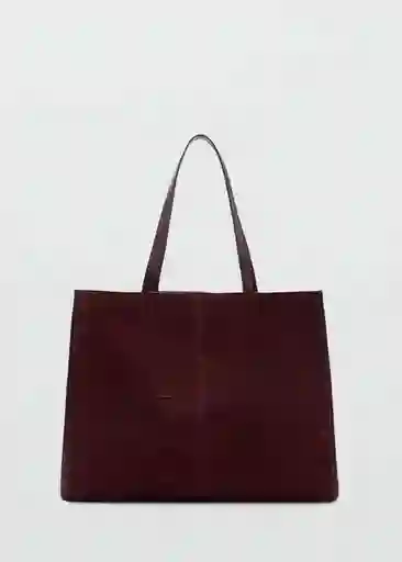 Bolso G Fes Burdeos Talla 99 Mujer Mango