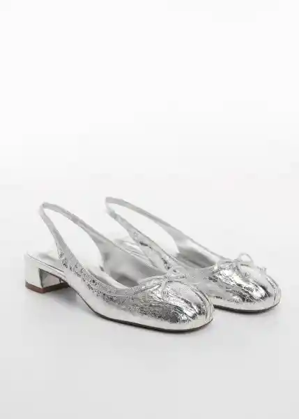 Zapatos Lago1 Plata Talla 36 Mujer Mango