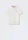 Camiseta Polo Hanoicy Offwhite Talla 08 Niños Mango