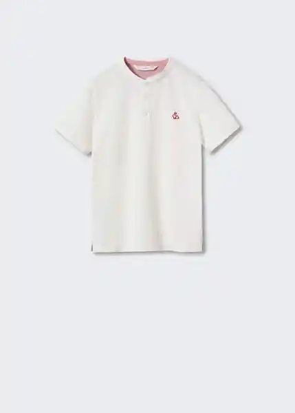 Camiseta Polo Hanoicy Offwhite Talla 08 Niños Mango