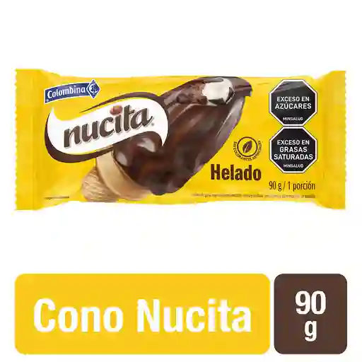 Nucita Cono Sabor a Crema y Chocolate