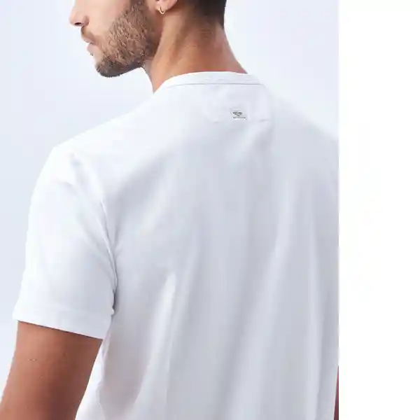 Camiseta Hombre Blanco Talla M 842F012 Americanino