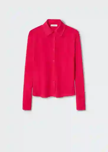 Camisa Celina Fucsia Talla Xs Mujer Mango