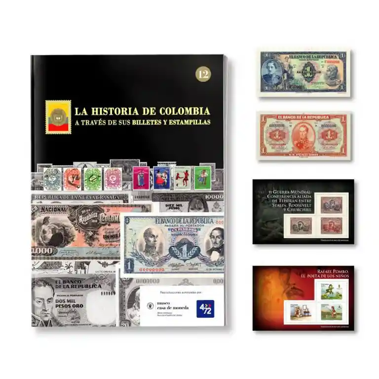 La Historia De Colombia Colección Sellos y Billetes