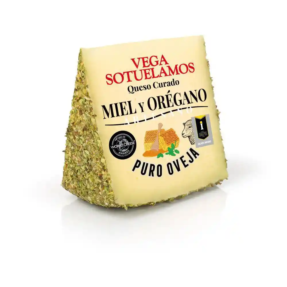 Queso de Oveja Madurado Graso Duro Vega Sotuelamos Al Oregano y Miel Media (150 Gr)