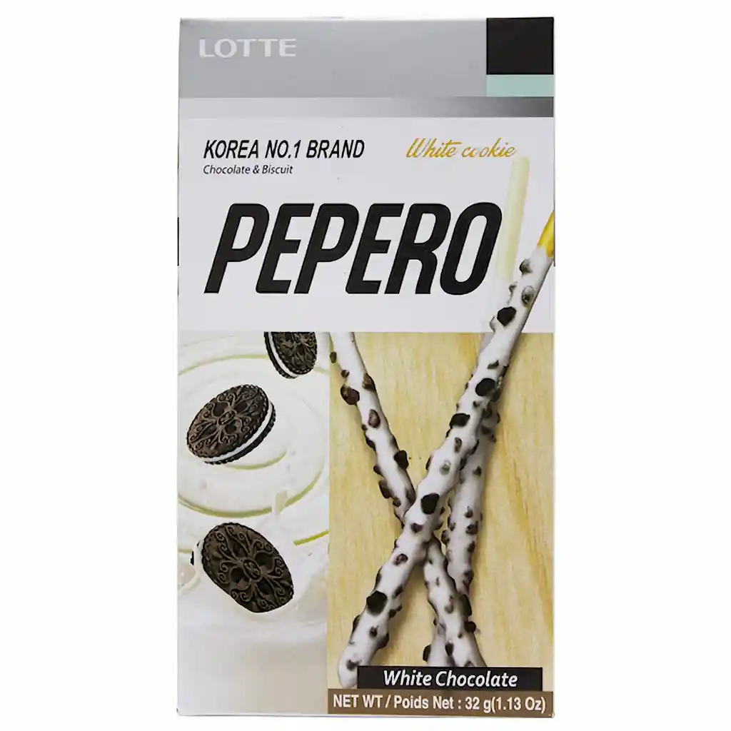 Lotte Pepero Chocolate Blanco y Galleta