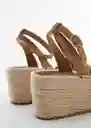 Sandalias Ari Camel Talla 42 Mujer Mango