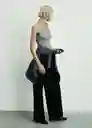 Jean Annie Tejano Negro Talla 38 Mujer Mango