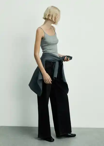 Jean Annie Tejano Negro Talla 38 Mujer Mango