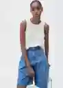 Top Goose Offwhite Talla S Mujer Mango