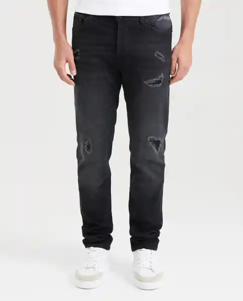 Jean Super Slim Rider Gris Grafito Ultra Oscuro 30/32 Chevignon