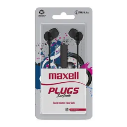 Maxell Audifono Stereo Buds Black con Micrófono