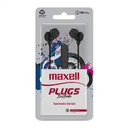 Maxell Audifono Stereo Buds Black con Micrófono