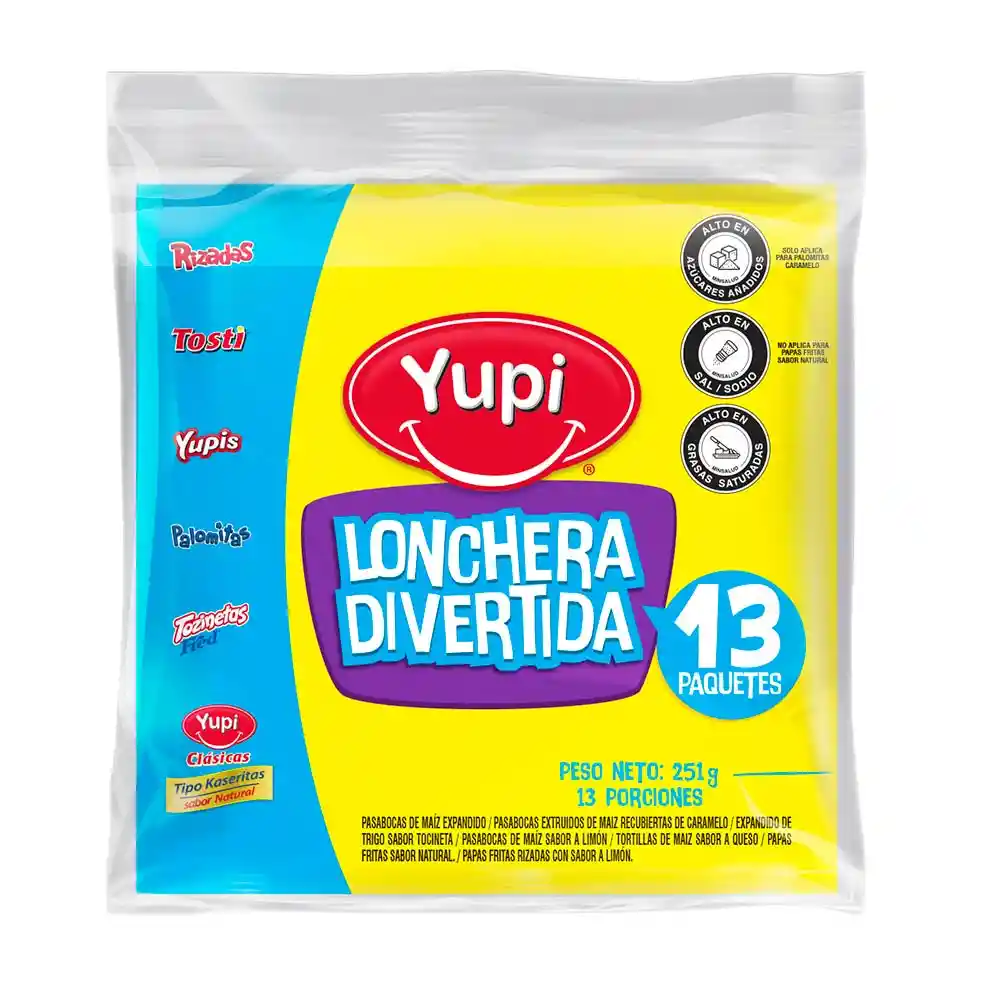 Yupi Pasabocas Surtidos Lonchera Divertida