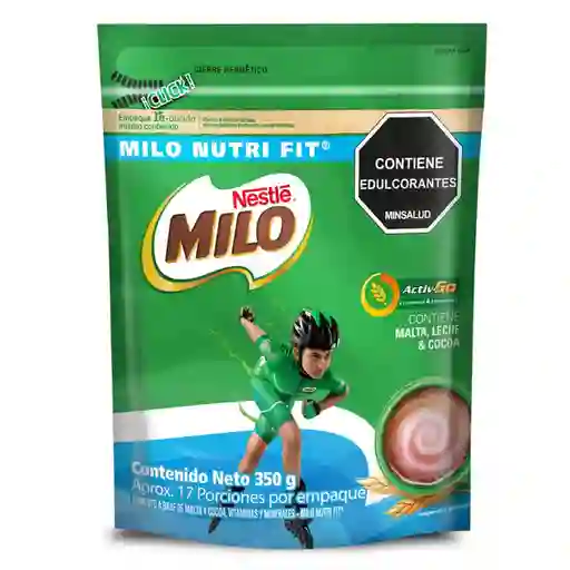 Modificador de leche MILO NUTRI-FIT menos azúcares x 350g