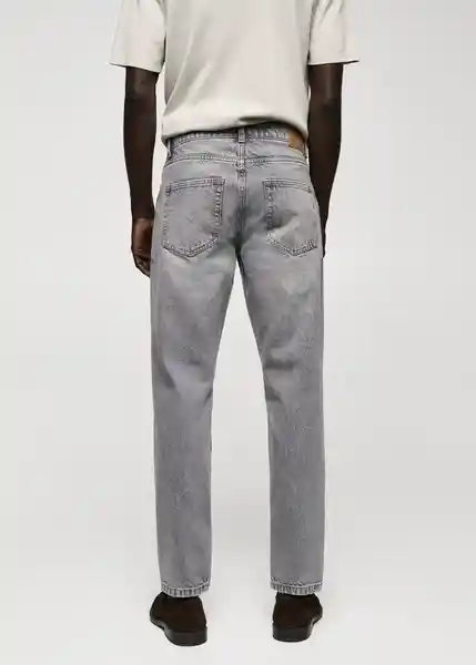 Pantalón Jean Bob Tejano Gris Talla 42 Hombre Mango