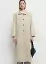 Gabardina Trench Candy Beige Talla S Mujer Mango