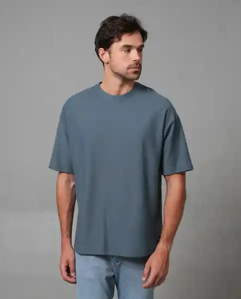 Camiseta Hombre Azul Talla L 109G006_AZU184028 Rifle