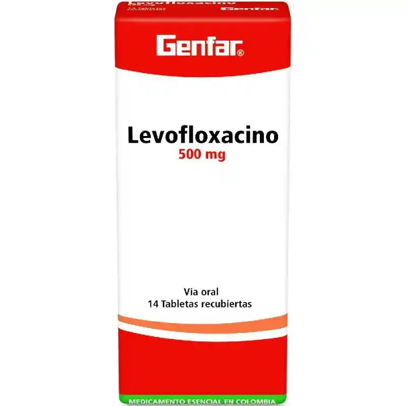 Genfar Levofloxacino (500 mg) 14 Tabletas