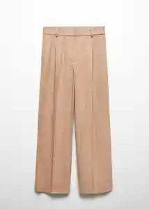 Pantalón Hunter Beige Talla 38 Mujer Mango