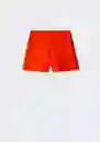 Short Fica Naranja Talla XS Mujer Mango