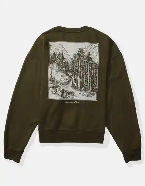 Buzo Hombre Verde Talla MEDIUM 2704309 American Eagle