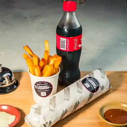 Kebab Keto + Papitas y Gaseosa 400ml