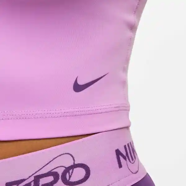 Nike Polera W Crop Tank Grx Morado Para Mujer Talla L