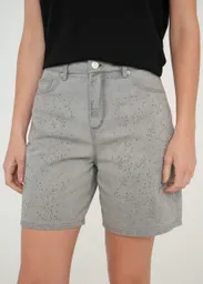 Short Avril Mujer Gris Ceniza Talla 10 459g301 Naf Naf