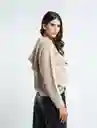 Saco Tejido Mujer Beige Humus Medio Talla S 589E081 Naf Naf