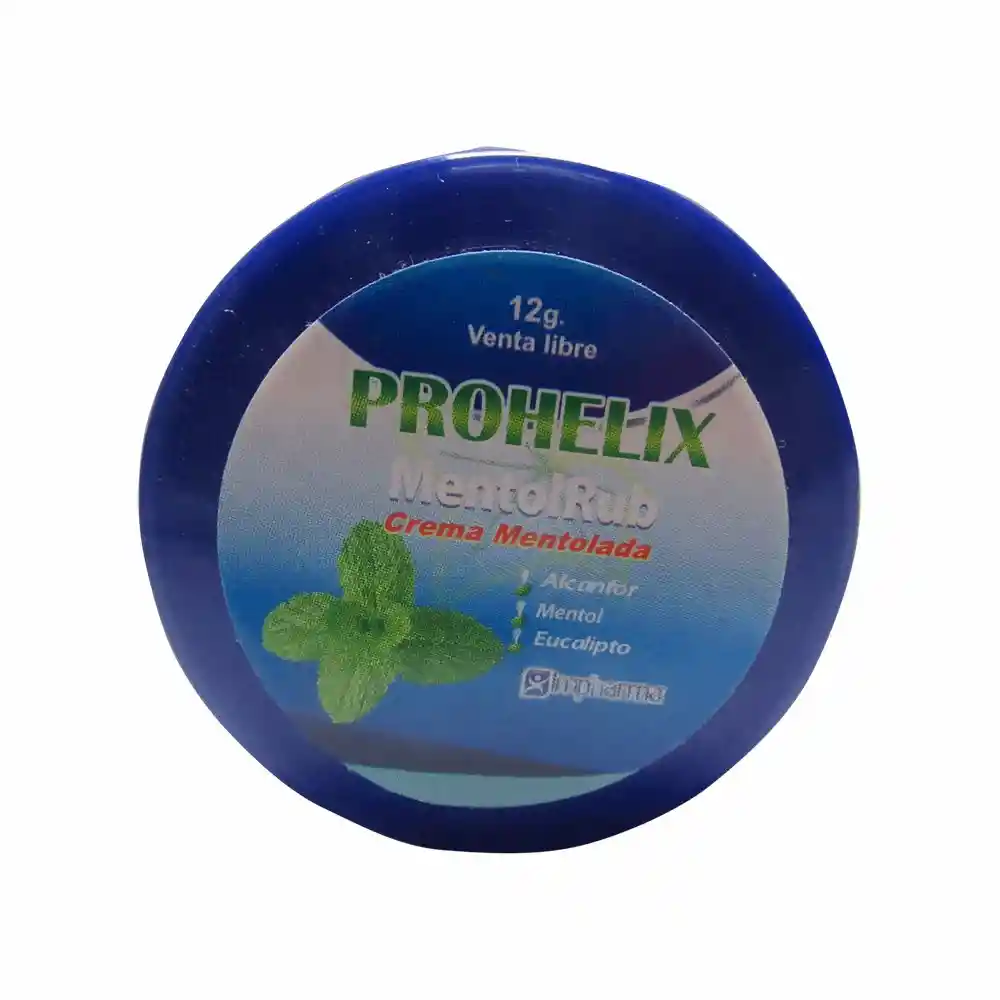 Prohelix Crema Mentolada Rub Alcanfor Mentol Eucalipto