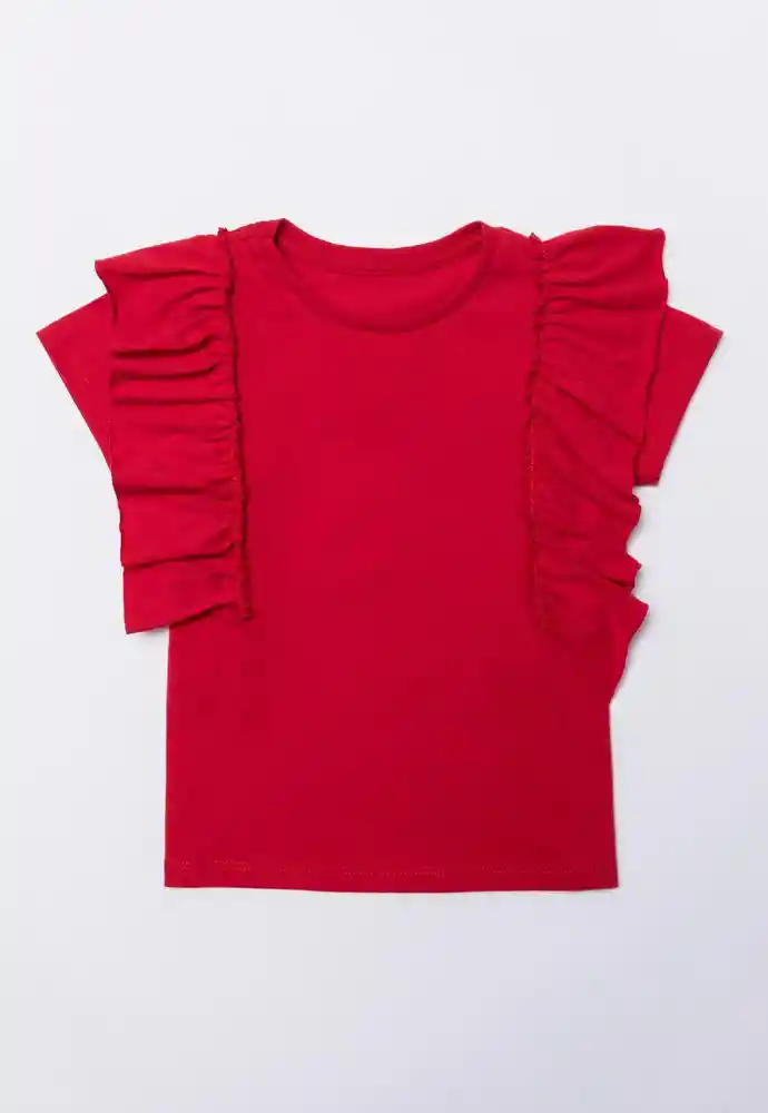 Camiseta Manga Corta 9/12meses-rojo