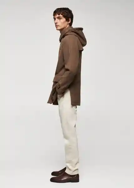Abrigo Medina Topo Talla M Hombre Mango