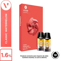 Capsula Vuse Classic Watermelon 18 Mg Caja X 2Und