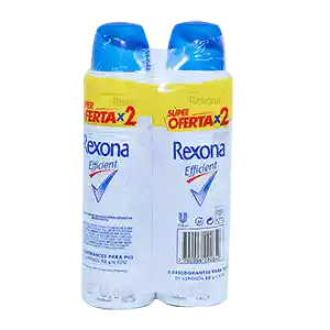 Rexona Efficient Talco Pe Aerosol 2 X