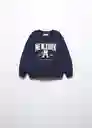 Sudadera York Navy Talla 70 Niños Mango