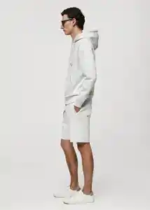 Short Funchal Gris Claro Vigoré Talla XL Hombre Mango