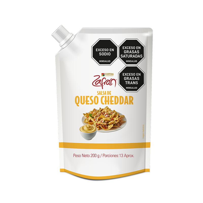 Zafrán Salsa de Queso Cheddar 200 g