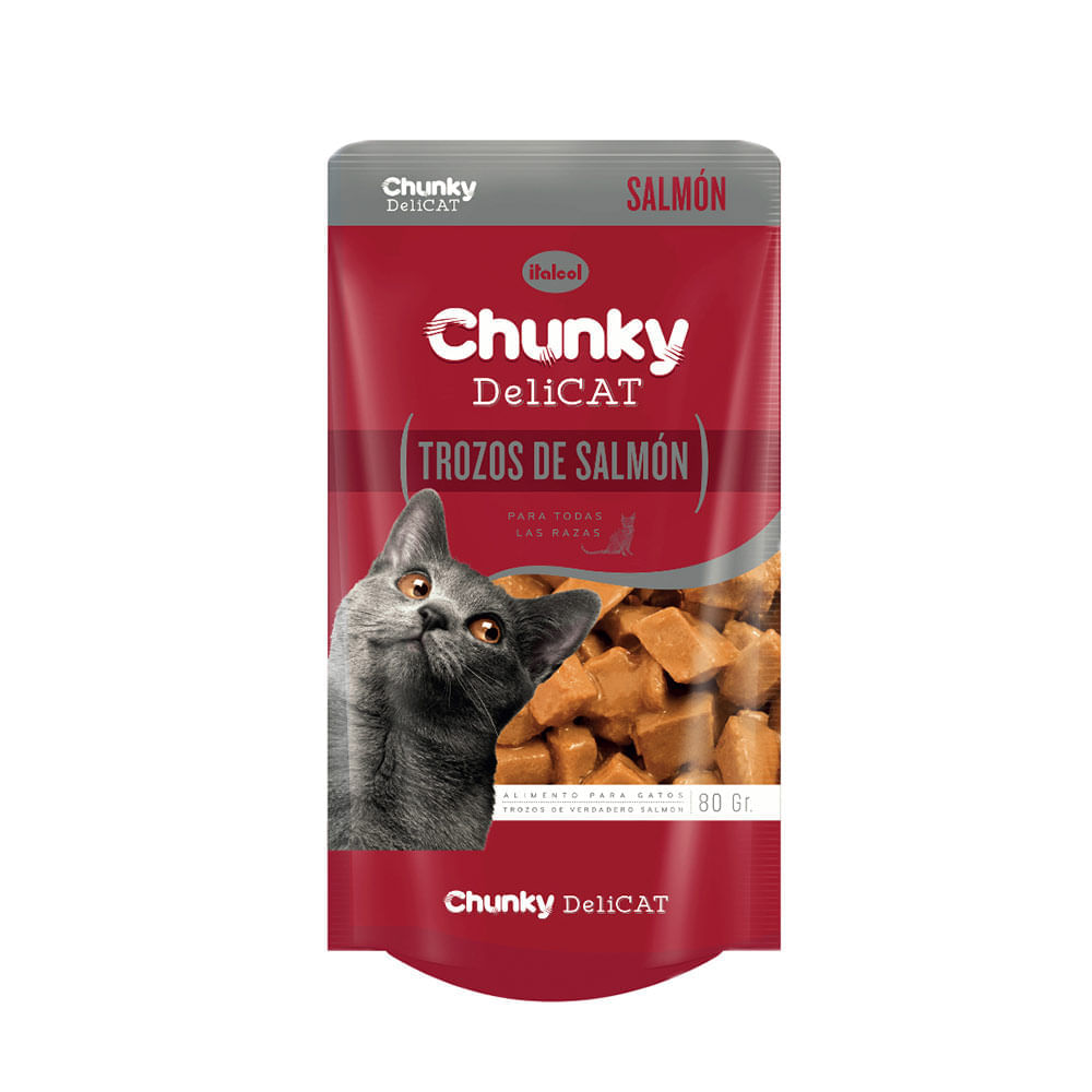 Chunky Alimento Humedo para Gato Tozos Salmon 80 g