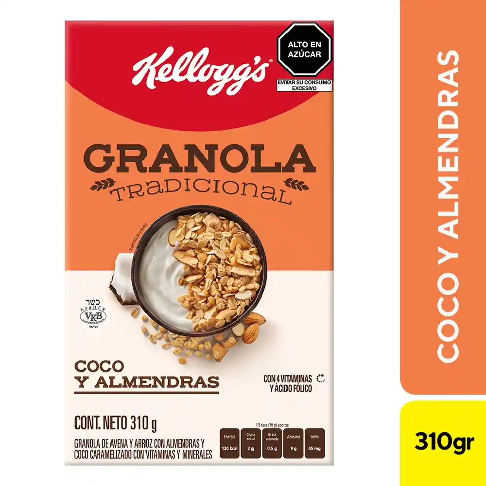 Kelloggs Granola Tradicional con Coco y Almendras