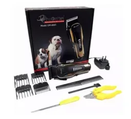 Progemy Máquina de Peluquería Para Perros Negro y Dorado GM6063